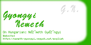 gyongyi nemeth business card